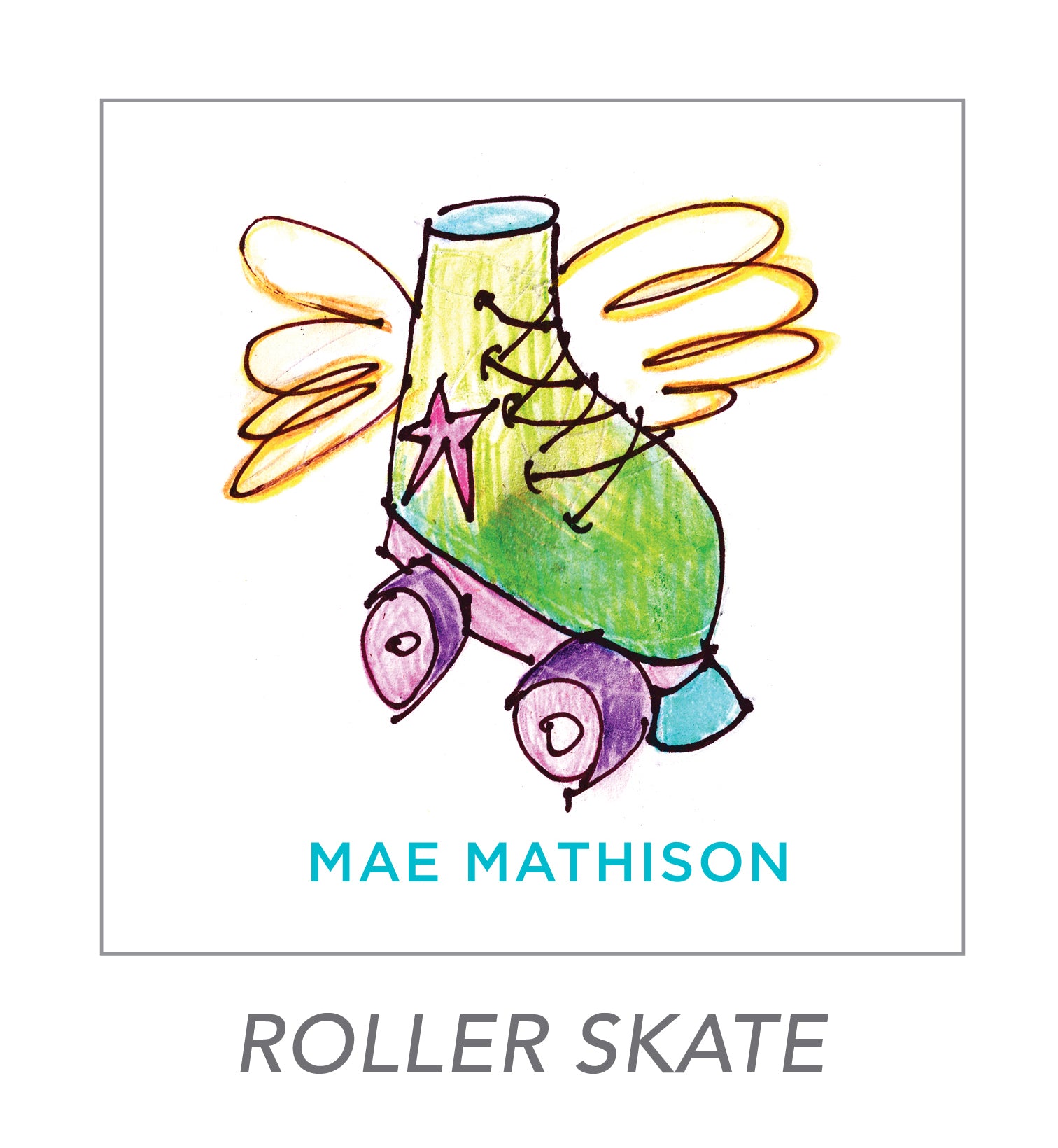 girl stickers (roller skate) –